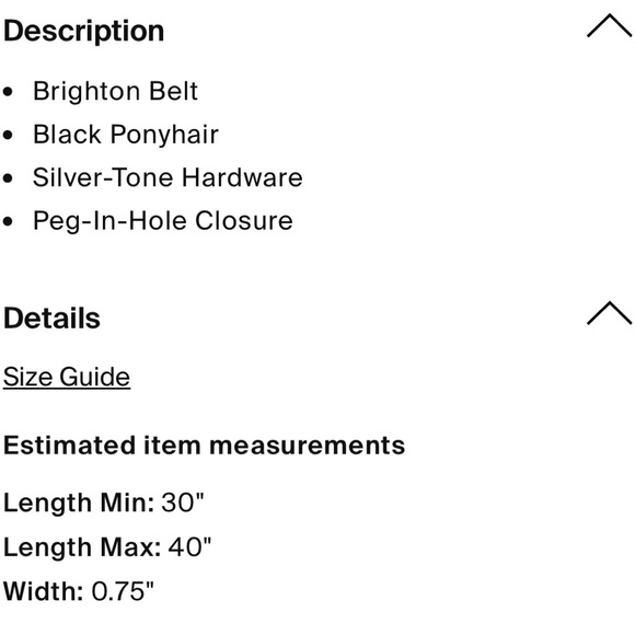 Brighton Skinny Ponyhair Leather Belt - Picture 5 of 5